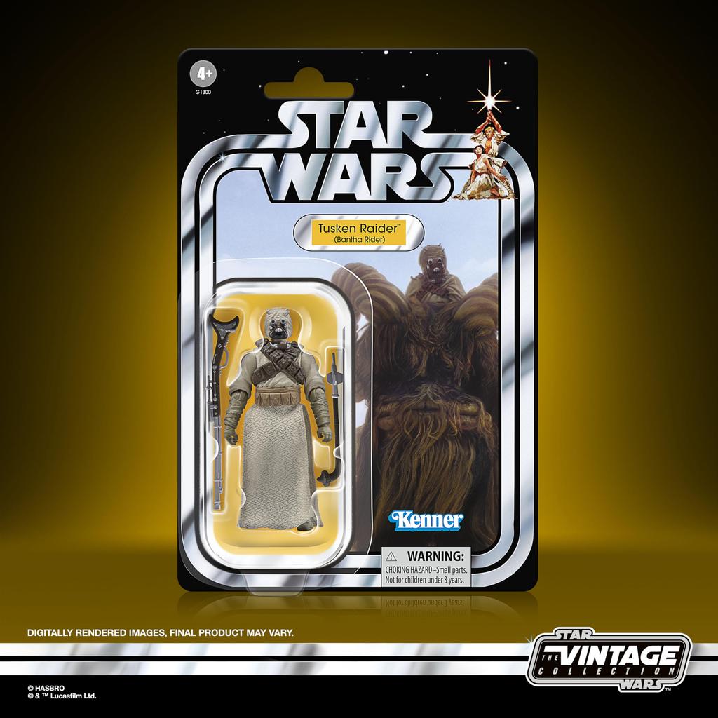 Hasbro Star Wars Vintage Collection Bantha Tusken Star A New Hope cm Premium Collectible Action Figure Creature Set of Authentic & Raider, Wars