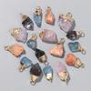Raw Irregular Gem Pendant Natural Herkimer Aquamarines Rose Crystal Quartz Pendant Charm For Making Earring Necklace Jewelry