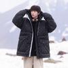 Winter new duck down jacket temperament versatile thickened men's and women's short fashion hooded jacket