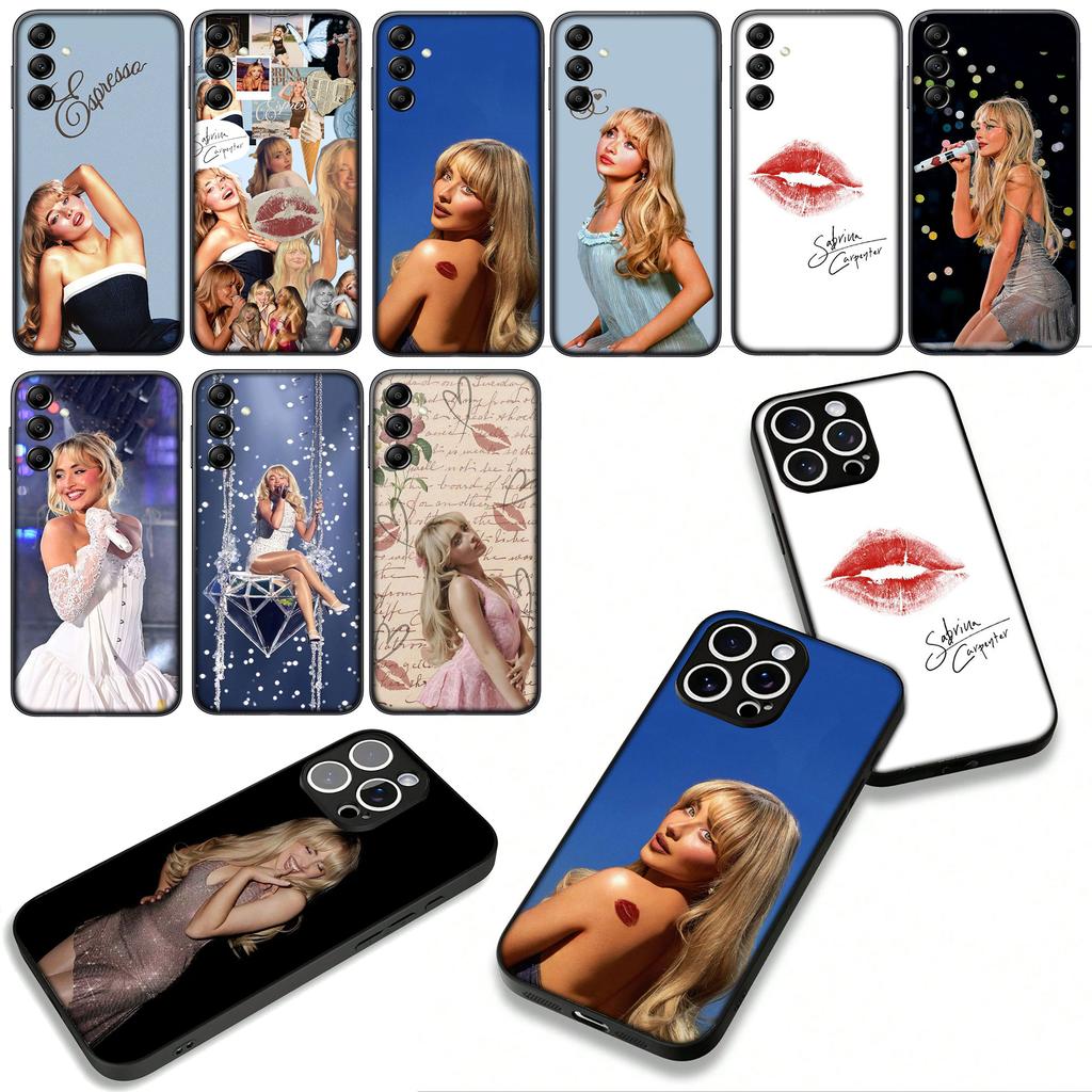 Sabrina Sc Carpenter Phone Cover for Apple iPhone 16 15 14 Plus 13 12 Mini 17 Pro Max + ProMax 16E Air Case