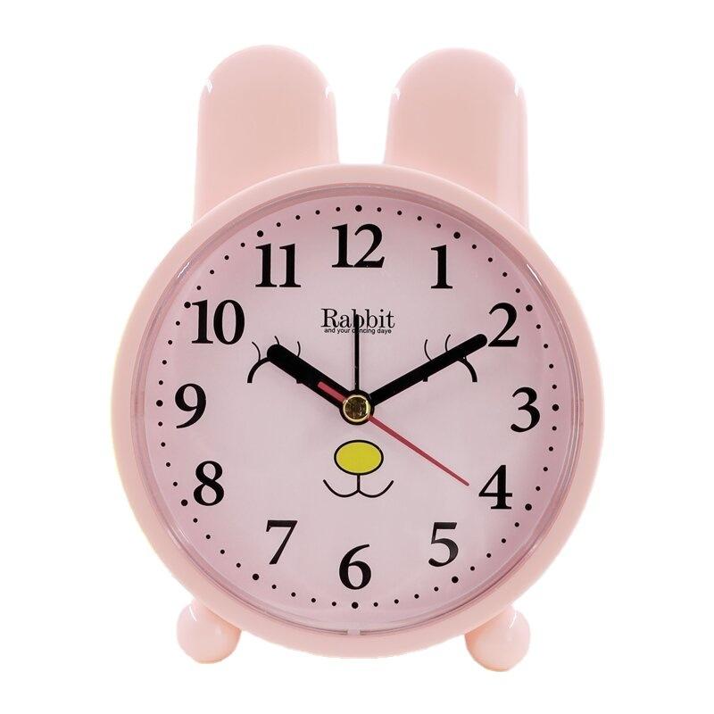 Alarm Clock Student Children Simple Stylish Silent Bedside Bedroom Wake Up Clock Cute Cartoon Clock Desk Gift