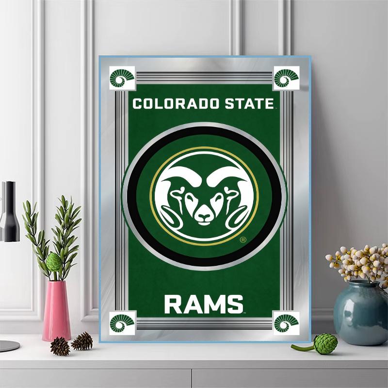 Colorado State Rams 100% Round Full Drill 5D DIY Diamond Painting Embroidery Cross Stitch Rhinestone Décor