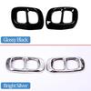 For Benz GLA GLB Class Gla200 220 260 2015- Stainless Steel Rear Bumper Dual Exhaust Pipe Trim Exhause Cover Car Accessories