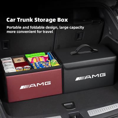 Autó csomagtartó tárolódoboz Nagy kapacitású Bőr belső rendszerező Gumiabroncs szelepsapka Mercedes Benz AMG GLE GLS CLA CLE GLC CLS GLA modellekhez