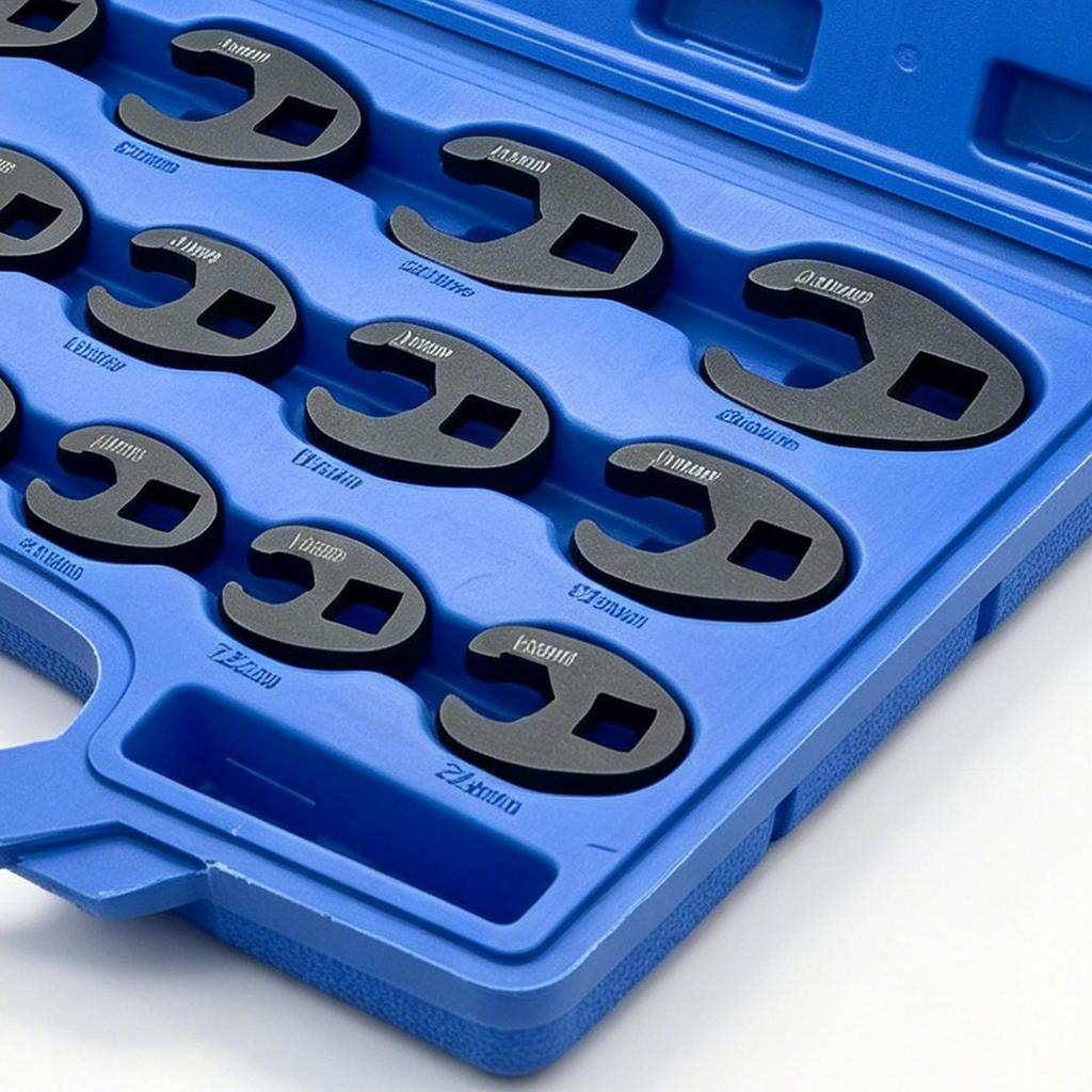 15Pcs Crowfoot Wrench Set 8mm To 32mm Carbon Steel Crowfoot Flare Nut Wrench Set for Extension Bars Ratchet Wrenches