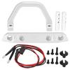 RC Metal Aluminum Front Bumper with LED Light Stable RC Accessories for Axial SCX24 1 24 Remote Control Car