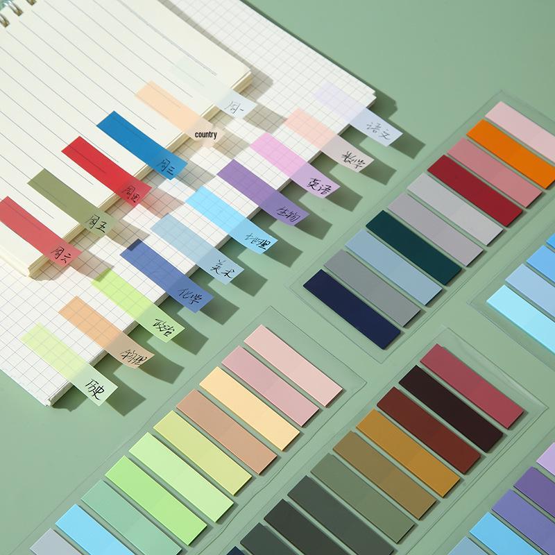 Translucent Morandi Color Sticky Notes