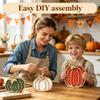 Thanksgiving Fall Decorations Wooden Pumpkin Autumn Decors in Wood for Fall Arrangements Across Dining Tables, Shelves, Entryways, and Home Desks