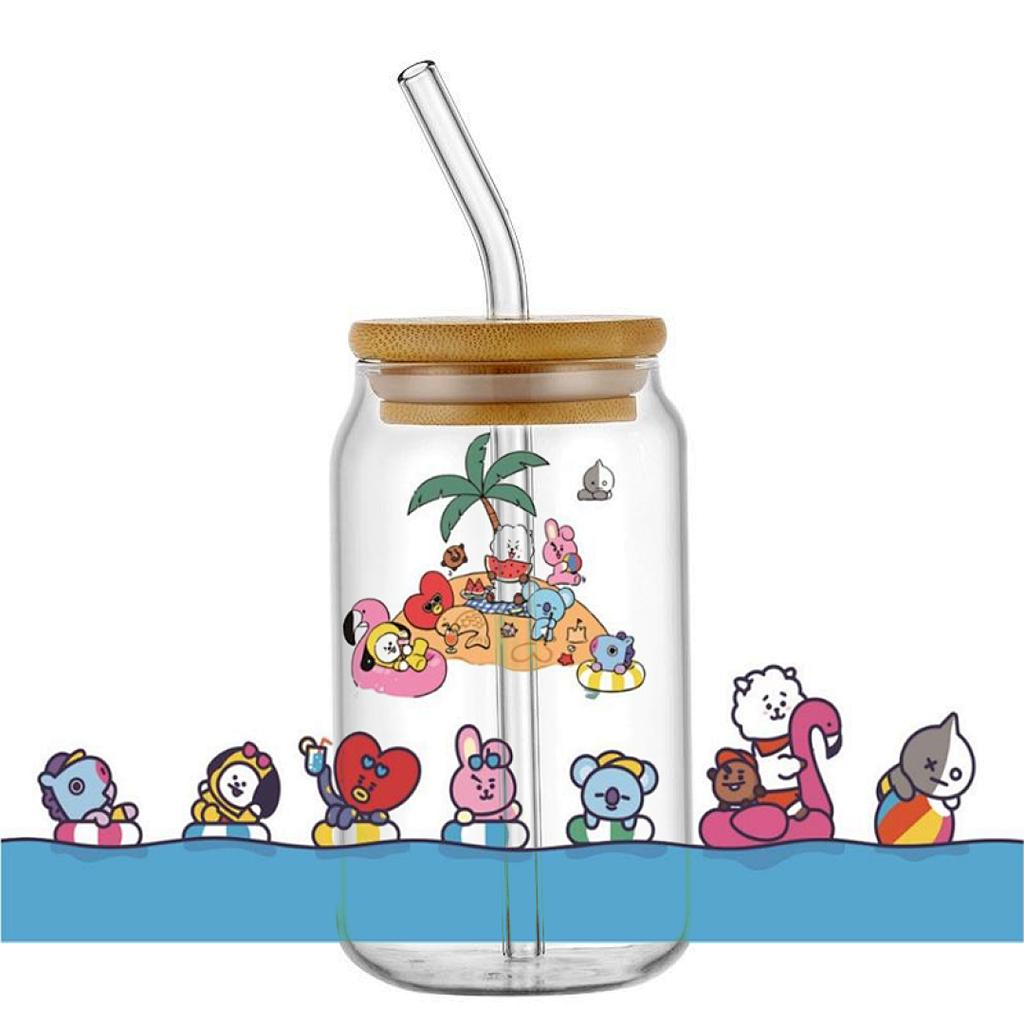Popular Korean Oppa Groups Easy Peel Waterproof Party Diy Decals 3D Transfers Uvdtf Tumbler Stickers 16Oz Uv Dtf Cup Wraps