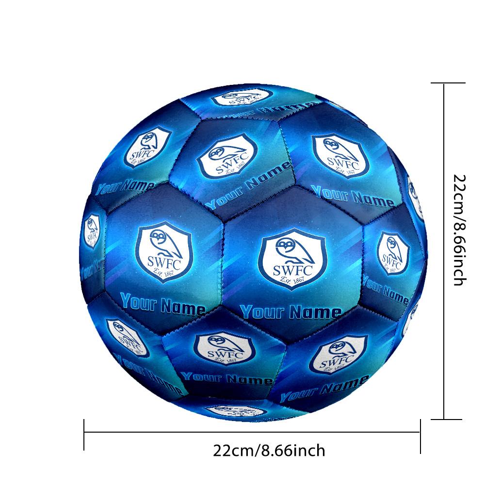 Sheffield Wednesday FC Fashion Size 5 Football Wearproof Non‑Slip Soccer Ball For Sports Training Entertainment Use