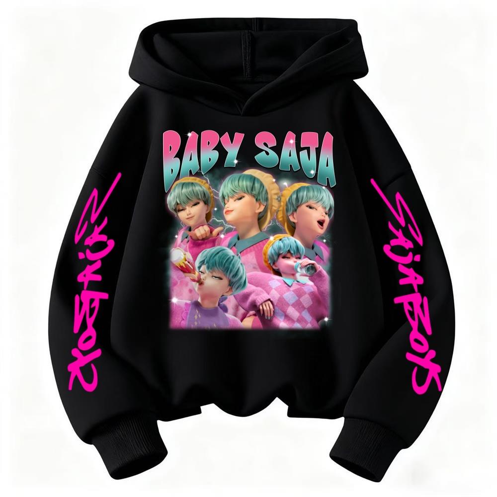 Kpop Devil Hunter Sportswear Children's Hoodie Casual Fashion Autumn/Winter Boys and Girls Comfortable Hoodie Top