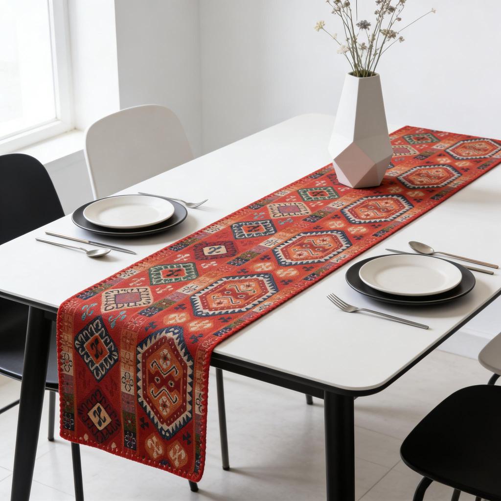 Modern Decorative Home Table Runner Nordic Cotton Linen, Soft Table Runner for Dining Table TV Stand Center Table Table Runner