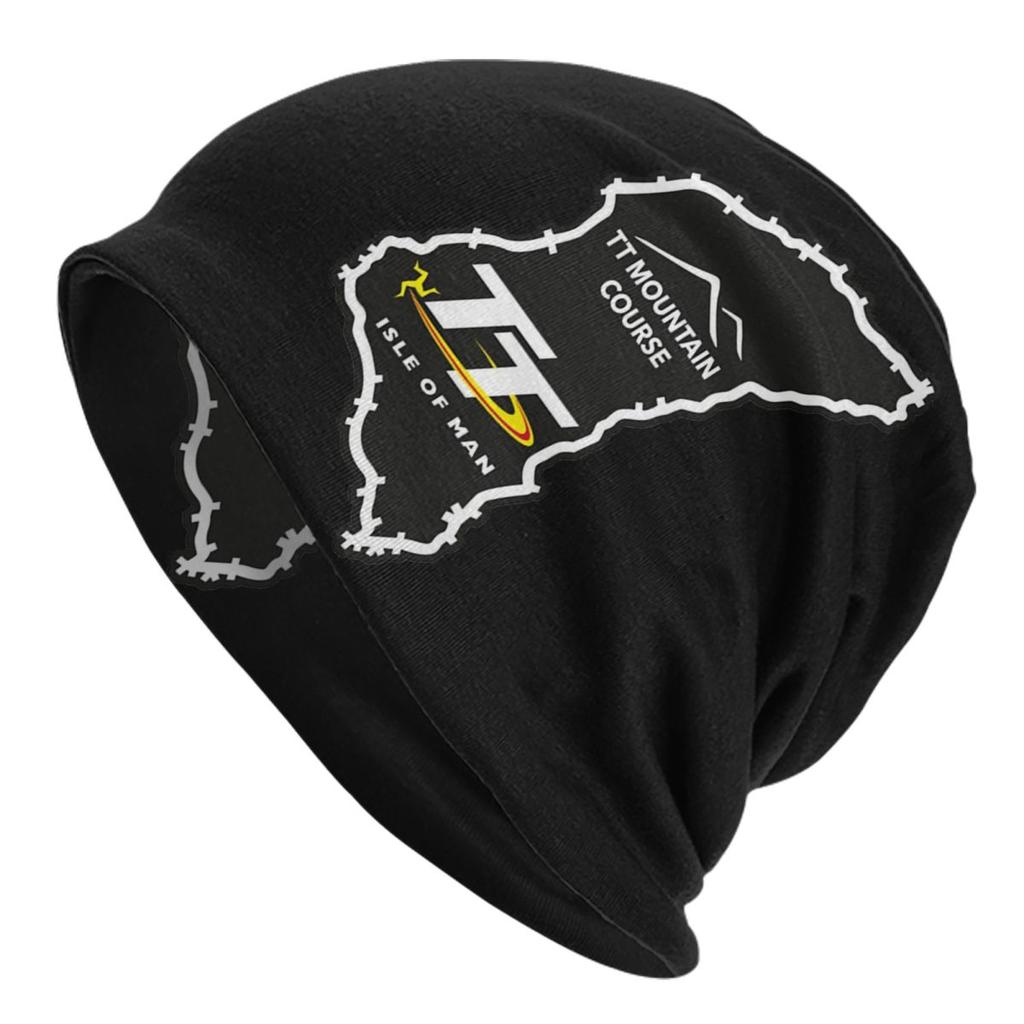 Custom Vintage TT Motorcycle Racer Skullies Beanies Caps Unisex Winter Warm Knit Hat  Isle of Unisex Bonnet Hats Outdoor Ski Cap