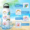 50 Rainbow Stickers Bohemian Rainbow Stickers Children'S Birthday Party Cartoon Graffiti Waterproof Stickers