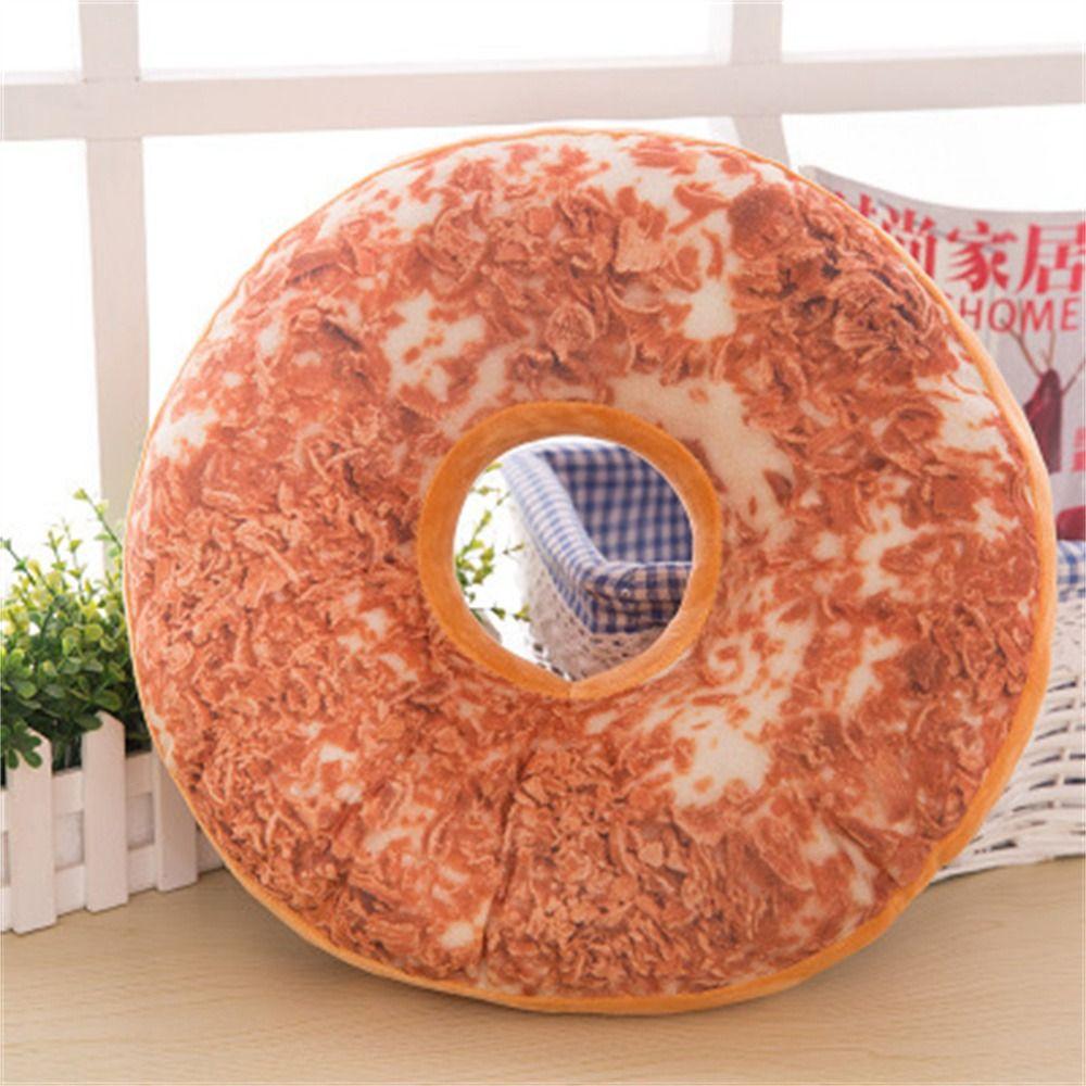 Pillow Stuffed Toy Pillow  Cover Donut Plush Toy Donut Stuffed Toys Seat Cushion Pillow Doughnut
