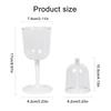 Detachable Stem Wine Cup for Outdoor Travel Wine Glasses Collapsible Wine Glass Shatterproof Clear Champagne Glasses