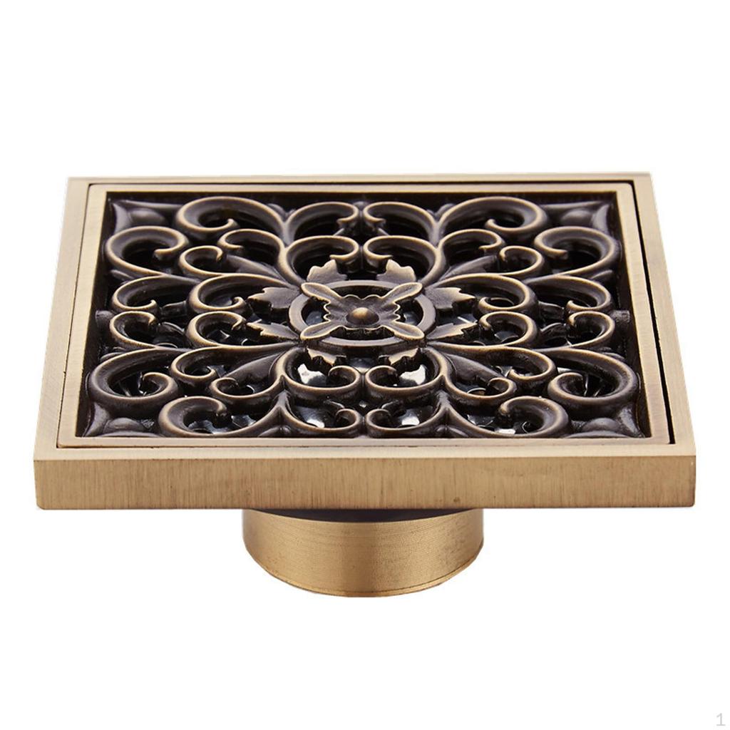 Brass Shower Floor Drain Resistance 4 Inch for Kitchen