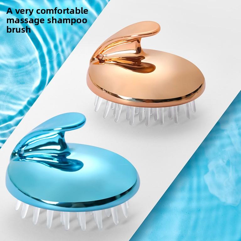 Silicone Shampoo Brush Household Scalp Cleansing Shampoo Comb Scalp Massage Comb Shampoo tool