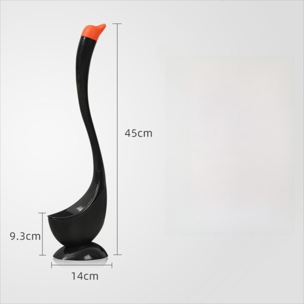 Brosse de Toilette en Plastique Forme Cygne Mignon Nettoyeur de Cuvette de Toilette Accessoires de Salle de Bain