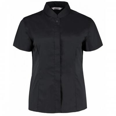 BARGEAR Womens/Ladies Mandarin Collar Tailored Short-Sleeved Shirt