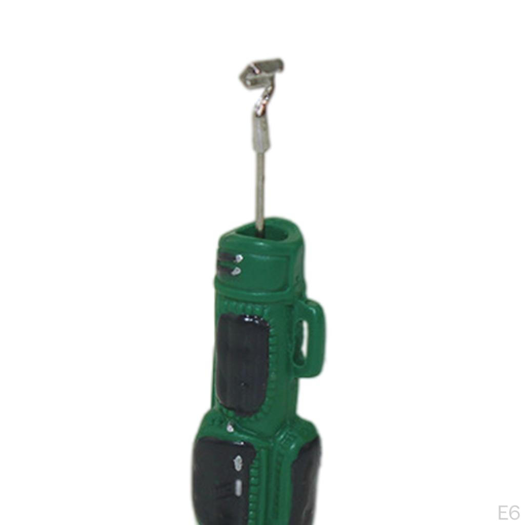 1/12 or 1/6 Doll House Golf Clubs with Bag 3 Miniature Scene Accessory
