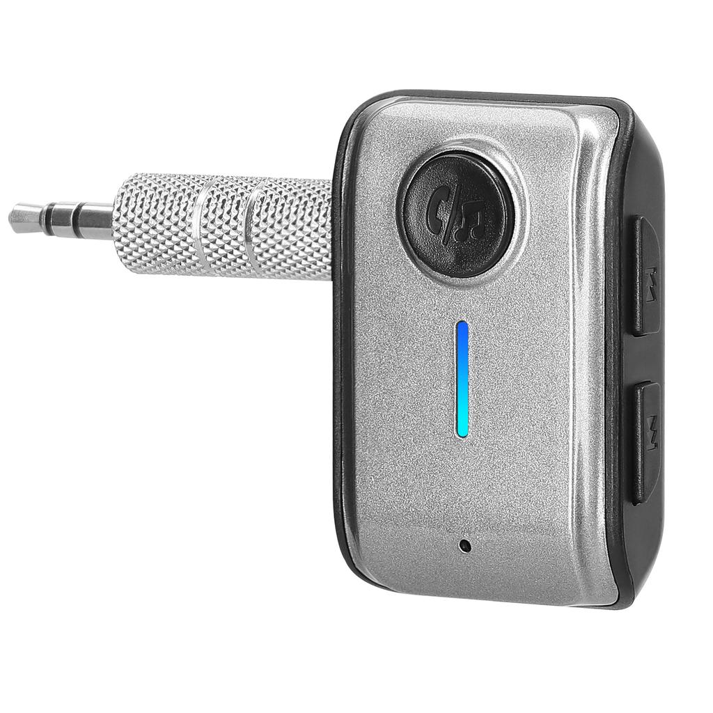 Car BT Receiver 3.5mm AUX BT Car Adapter Wireless Audio Receiver Built in Mic Support TF Card Input Hands free Calling