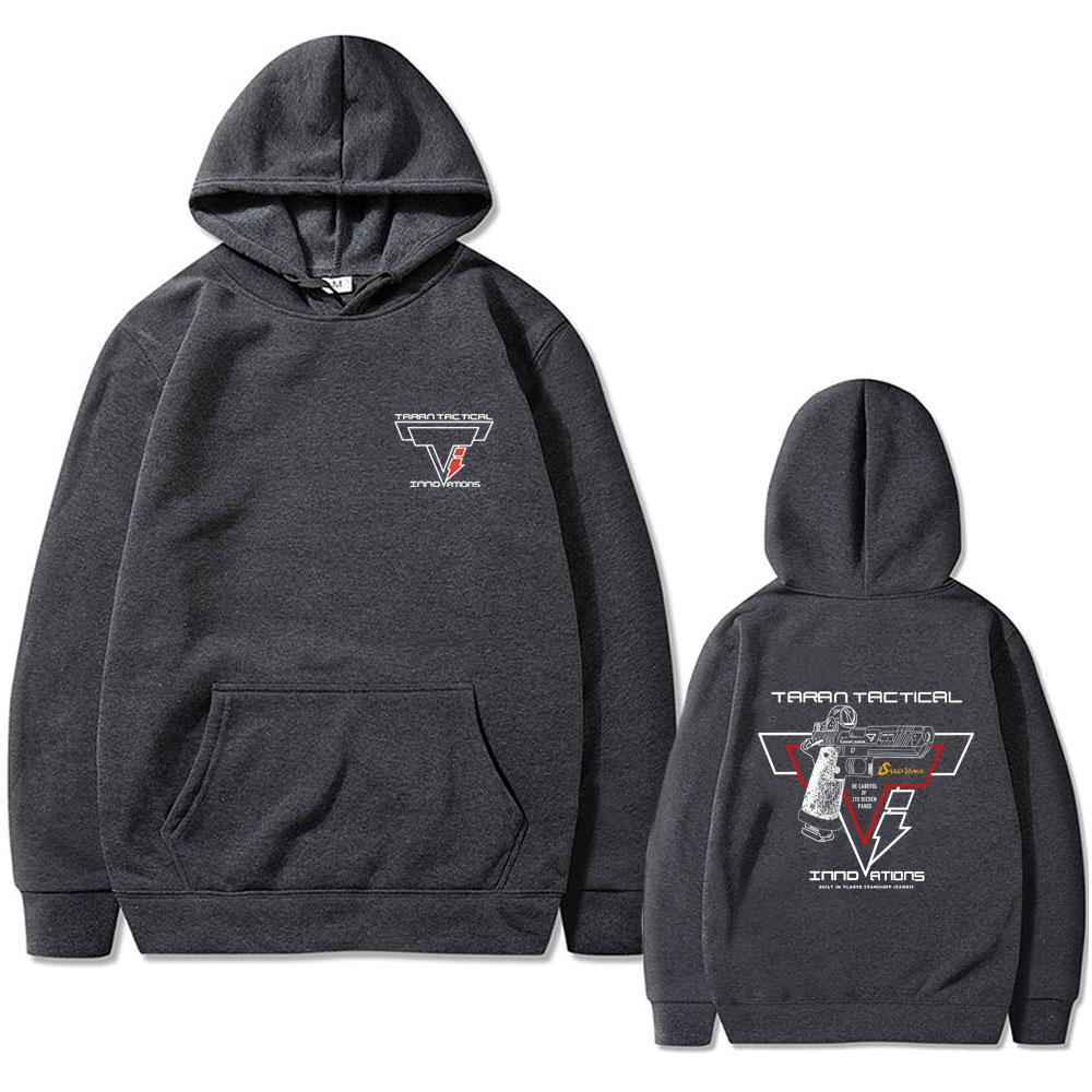 Taran Tactical Pistol Print Super Elastic Hoodie Unisex Fashion Oversized Streetwear Men Women Vintage Casual Pullover Hoodies
