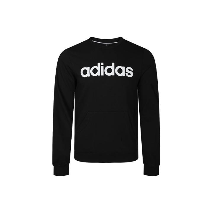 Adidas Neo Side Pockets Logo Sweatshirt Men Tops Black EI4708