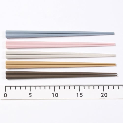 Sunlife Chopsticks, Dishwasher Safe, Non-Slip, Antibacterial, 23cm, Set of 5, For Commercial Use or Guests, Pointed, Colorful, Hexagonal, Made in Japa