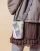 Themuseumvisitor Patch Work Mini Cross Bag (Light Gray)