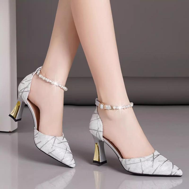 Women's High Heels Lightweight Womens Sandals Fashion Mary Janes Sexy Party Pumps High Quality Women Shoes Sandalias De Mujer