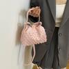Trend European and American fashion rivets spring and summer armpit women's bags simple and versatile portable bucket bags single shoulder oblique spa