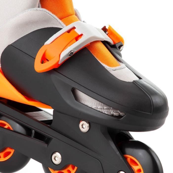 Patins à roulettes évolutifs MOLTO - Orange - Taille M ajustable 35-38 - Pour enfants