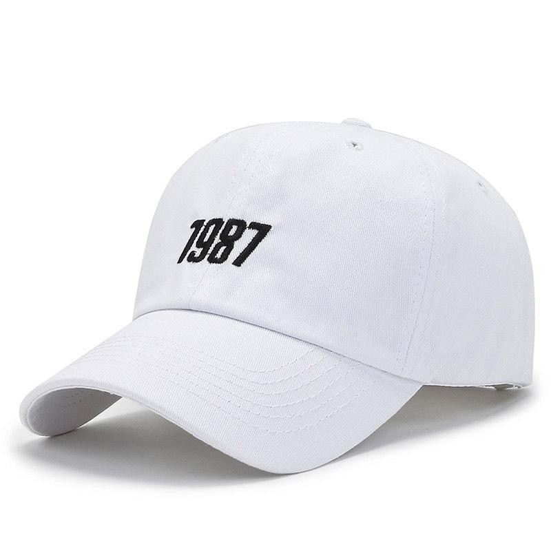 Baseball cap wholesale embroidery 1987 duckbill cap all season universal neutral sun shading age reducing versatile men's cap adjustable