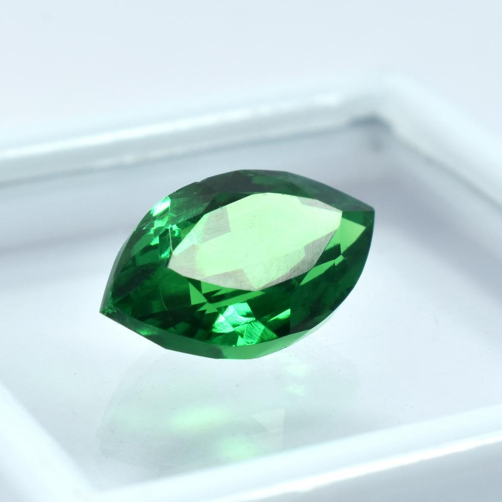 Natural Green Tourmaline Loose Gemstone 10.30 Ct Marquise Cut October Birthstone for Gem Collections
