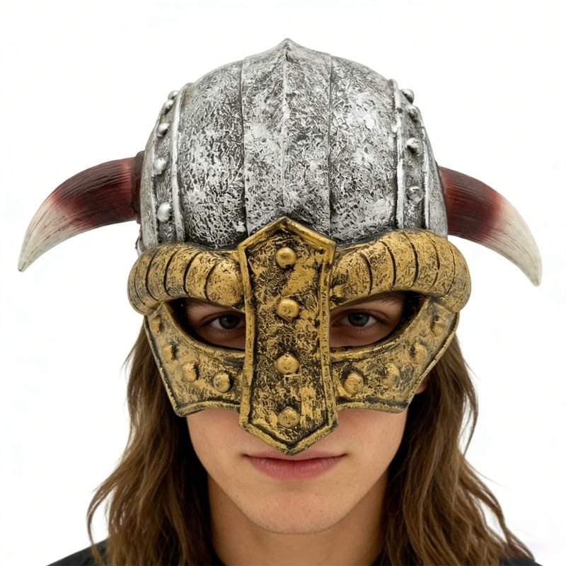 Middeleeuwse Vikinghelmen met Hoorns Norsen Barbaren Krijgershoed voor Vechtspel Halloween Cosplay Themafeest