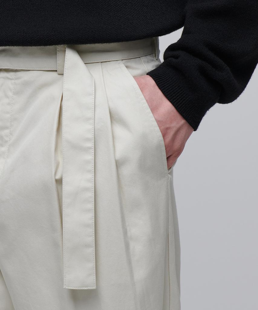 Musinsa Standard Semi-Balloon Belted Chino Pants [Cream]