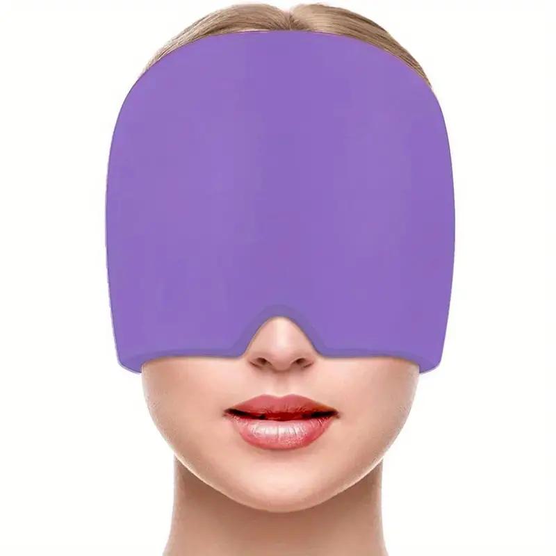 Reusable Head Ice Pack Adjustable Gel Cold Pack Head Wrap Migraine Relief & Tension Headache Relief Migraine Cap Head Massager
