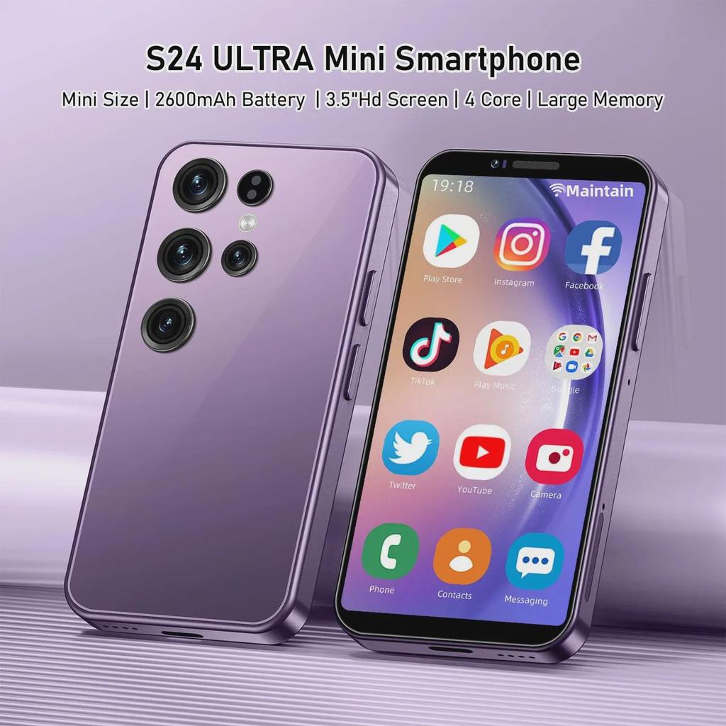 S24 Ultra Mini 3.5-inch Android Smartphone, 2GB RAM, 16GB Storage