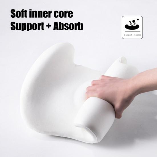 Car Cushion Breathable Memory Foam Lumbar Support Pillow for Driving And Office Chair Ergonomic Waist Protection Back Cushion for Pain Relief And