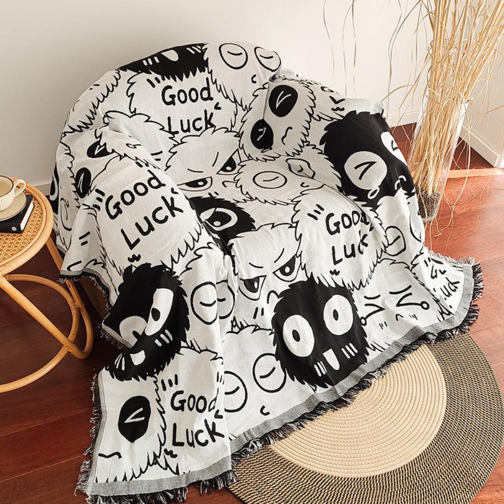 Vintage Farmhouse Sofa Throw Blanket American Style One Piece Couch Cover Chair Protector Cushion for Home