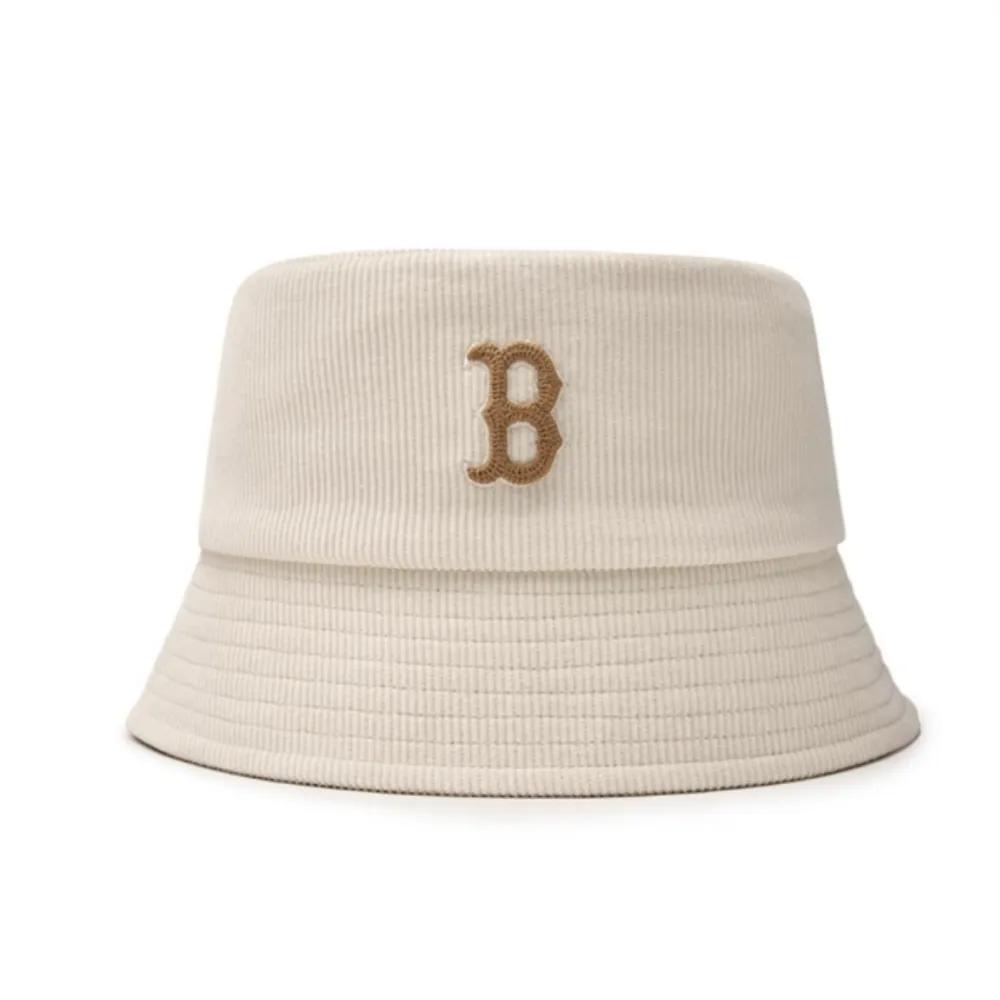 MLB Corduroy Bucket Hat Drop Fit Boston Red A7 3AHTB0646 43CRD 50BKS 1.3AHTB0646 43CRD