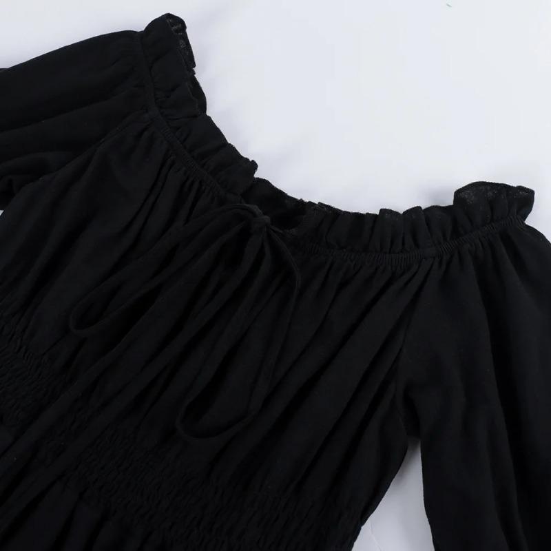 Women Medieval Vintage Dress Off Shoulder Ruffle Long Renaissance Victorian Dresses Cosplay Retro Gown Halloween