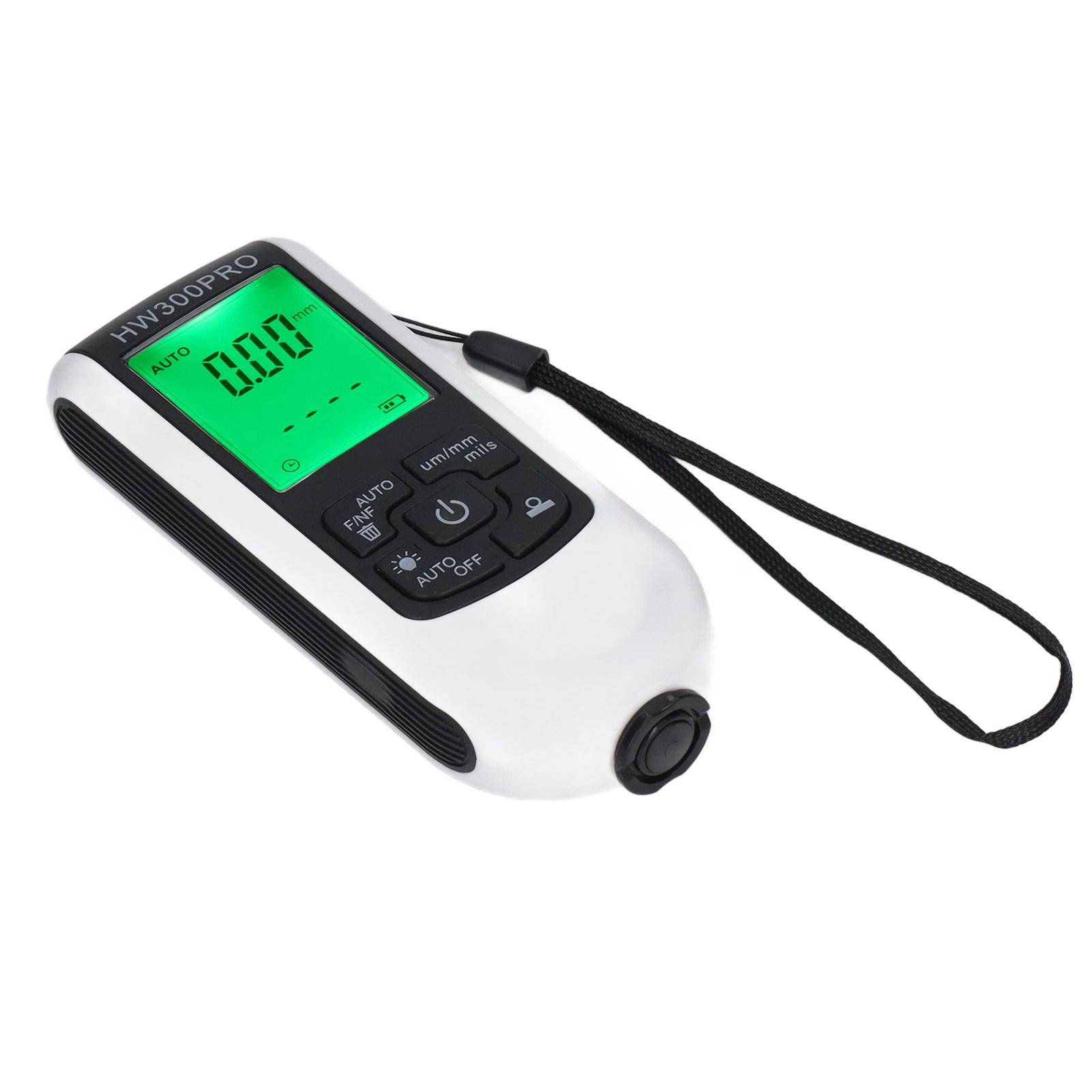 

Digital Coating Thickness Gauge ABS with Portable Rope Automatic Shutdown Function Paint Coating Meter for Outdoor белый