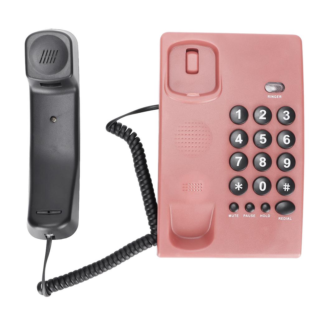 KXT504 Home Landline Multi Functional Battery Free Corded Telephone with Dual Magnetic Handset for