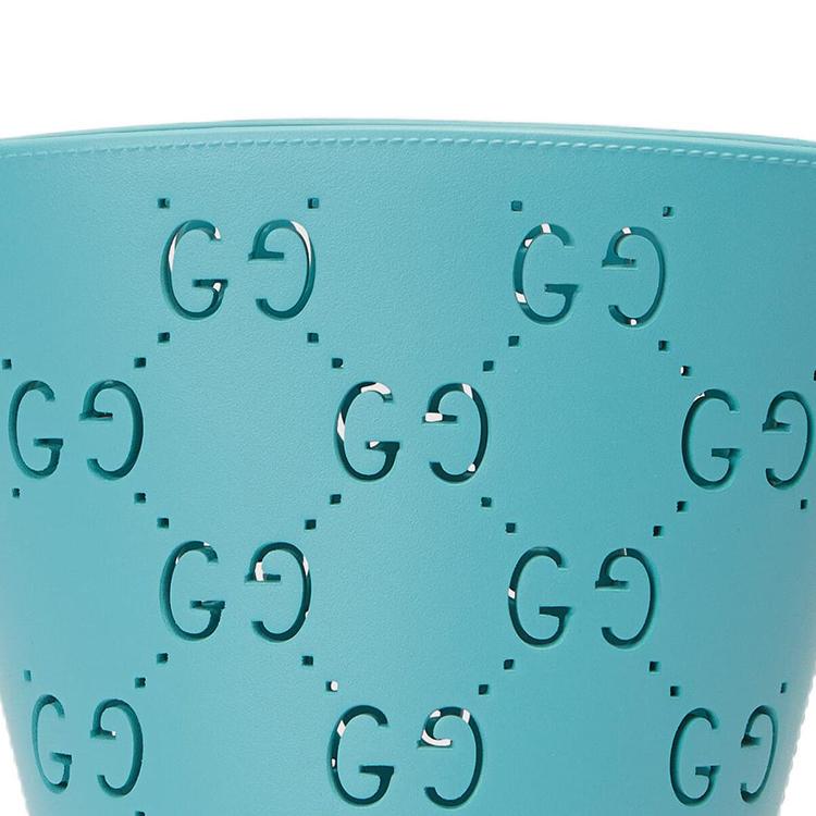 Gucci Vintage Logo Cutout Rubber Bucket Bag Kids Bags Light-Blue 723051-9AAAL-4933