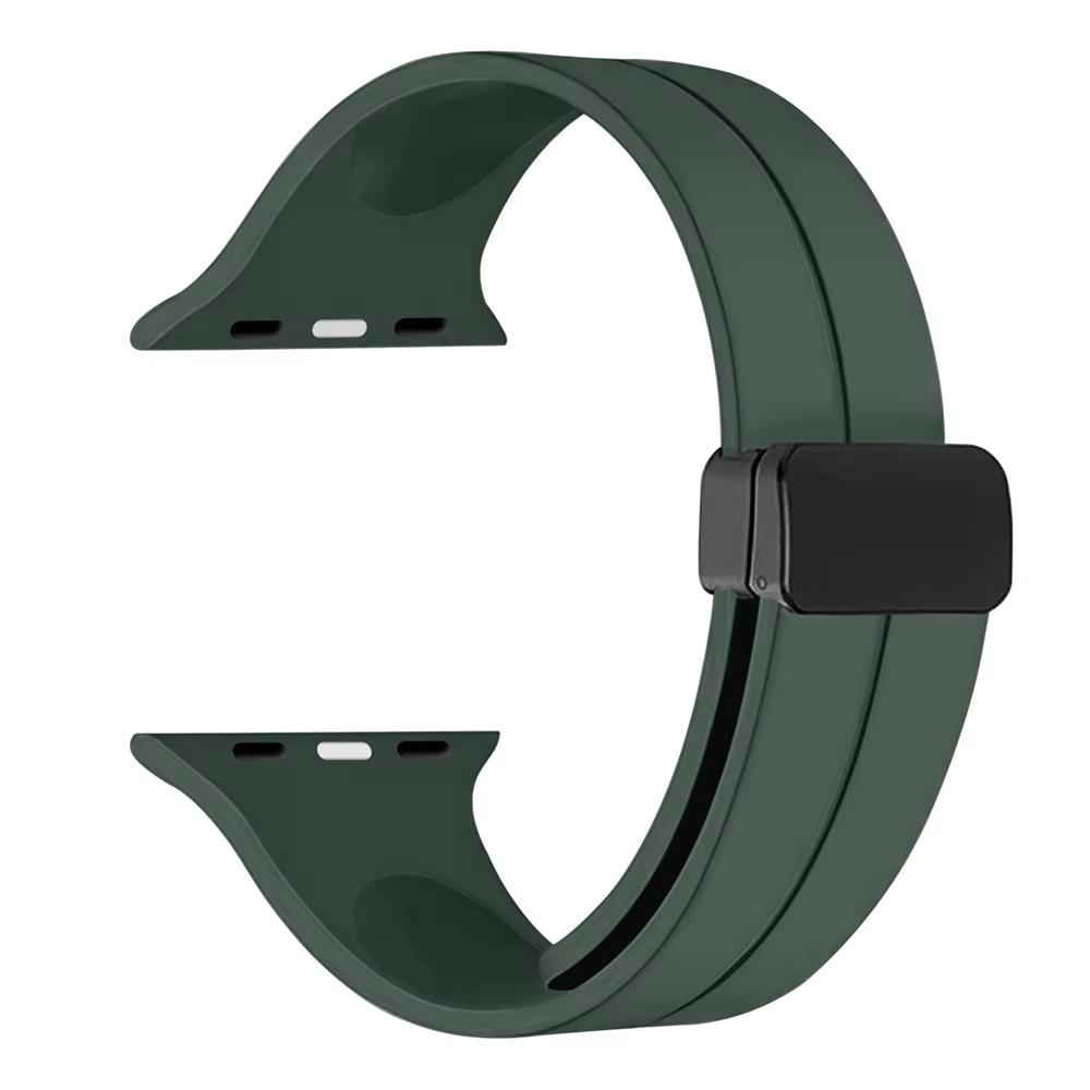 Silicone Strap For Apple watch 11 Band 46mm 45mm 44mm 41mm 49mm 42mm Magnetic Bracelet correa iWatch Series 9 8 10 7 SE 6 Ultra