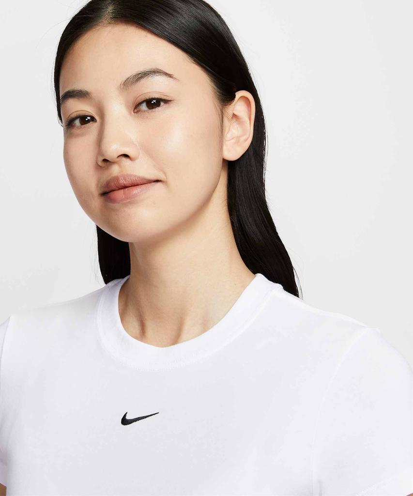 NIKE Sportswear Chill Knit Crop T-Shirt W - White:Black / Hf9539-101
