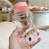 500ml Plastic Water Bottle Tour Drinking Bottle Yakult Shape Cute Kawaii Milk Carton Shaker Bottle For Kids/Girl/Adult Glass