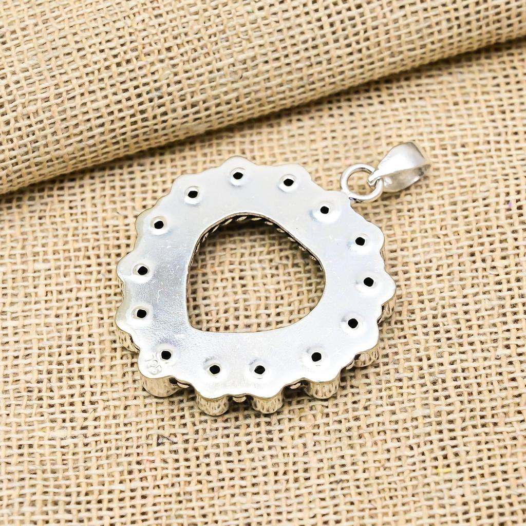 Blue Topaz Gemstone Handmade 925 Sterling Silver Jewelry Magnificent Pendant For Wedding Gift